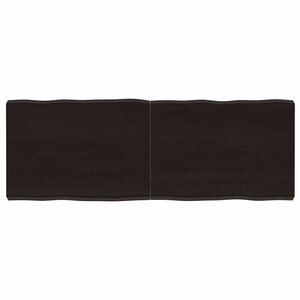 vidaXL Dessus de table bois massif traité bordure assortie