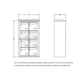 Bloc collectif Leabox  2x4  grade 3  simple face  Extérieur  fixation murale  Gris anthracite RAL 7016 finition brillante