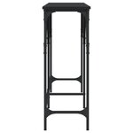 vidaXL Table console noir 180x29x75 cm bois d'ingénierie