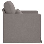 vidaXL Canapé Taupe 78 x 78 x 80 cm tissu