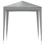vidaXL Tente de fête 200 x 200 x 240 cm Gris clair PE et acier