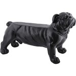 Esschert design banc de jardin bouledogue noir av14