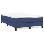 vidaXL Cadre de lit sans matelas bleu 120x200 cm tissu