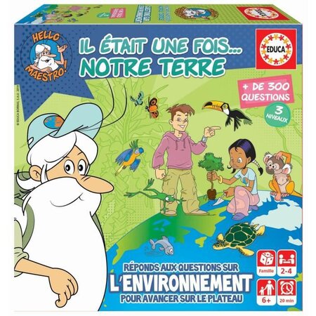 Il était une fois... Notre Terre - Jeu de société Famille - Jeu de questions réponses - EDUCA