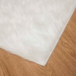vidaXL Tapis en fausse Tafalla Blanc 200 x 280 cm Polyester