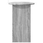 vidaXL Table d'appoint Sonoma gris Ø 39 5 x 55 cm Bois d'ingénierie