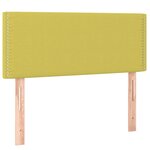 vidaXL Tête de lit à LED Vert 100x5x78/88 cm Tissu
