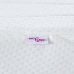 vidaXL Matelas Blanc 140 x 190 cm Mousse