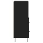 vidaXL Buffet Noir 34 5x34x90 cm Bois d'ingénierie
