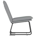 vidaXL Chaise longue Gris clair 52x75x76 cm Tissu