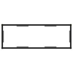 vidaXL Table console Transparent 100x35x75 cm Verre trempé