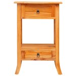 vidaXL Table console avec tiroir Naturel 50 5 x 30 x 75 5 cm