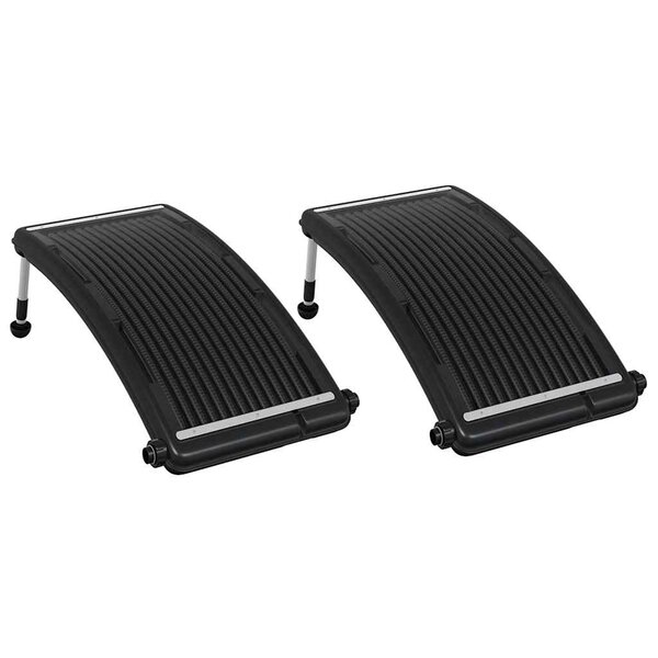 vidaXL Panneaux de chauffage solaire de piscine courbés 2 Pièces 110x65cm