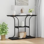vidaXL Table console Chêne noir 101 x 35 x 80.5 cm Bois d'ingénierie