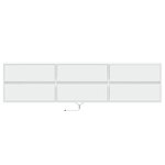 vidaXL Meuble TV mural avec LED blanc 180x31x45 cm