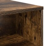 vidaXL Table basse Chêne fumé 100 x 50 x 40 cm Bois d'ingénierie
