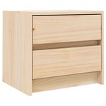 vidaXL Tables de chevet 2 Pièces 40x31x35 5 cm bois de pin massif