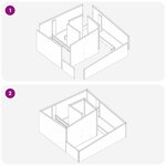 vidaXL Cache-pot de jardin Argent 80 x 80 x 50 cm Acier inoxydable