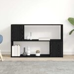 vidaXL Centre de divertissement Noir 100 x 24 x 63 cm
