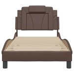 vidaXL Cadre de lit Viana sans matelas marron 90x200 cm similicuir