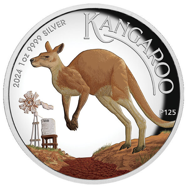 AUSTRALIAN KANGAROO 1 Once Argent Monnaie 1 Dollars Australia 2024