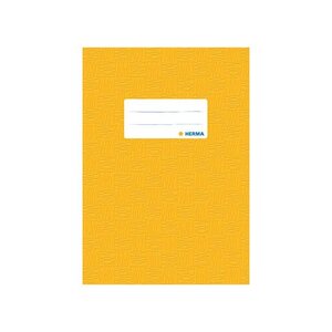 Protège-cahiers format A5, couverture jaune, en PP HERMA