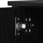 vidaXL Meuble TV Chêne noir 80 x 40 x 50 cm Bois d'ingénierie