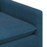 vidaXL Canapé Bleu 126 x 81 x 87 5 cm Velours
