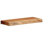 vidaXL Étagères murales 2 Pièces 40x20x3 5 cm bois massif d'acacia