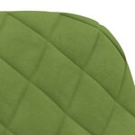 vidaXL Chaises à manger lot de 2 Vert clair Velours