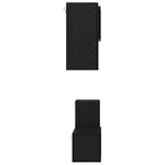 vidaXL Ensemble meuble TV 4 Pièces Chêne noir 60 x 30 x 30 cm