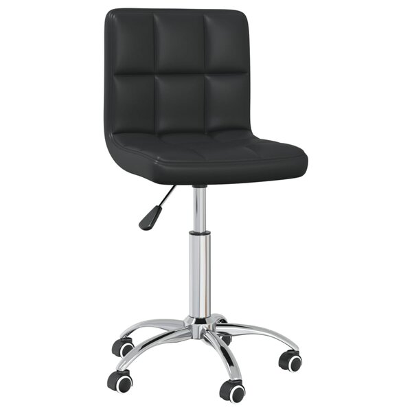 Chaise fauteuil siège de bureau informatique étude pivotante similicuir noir 02_0024053