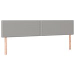 vidaXL Sommier à lattes de lit et matelas et LED Gris clair 180x200 cm