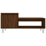 vidaXL Table basse Chêne marron 100x50x45 cm Bois d'ingénierie