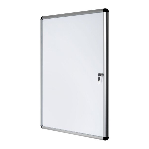 Vitrine d'intérieur Enclore porte-battante fond magnétique, 1 feuille A3, dimensions L36,7 x H50 x P3,5 cm
