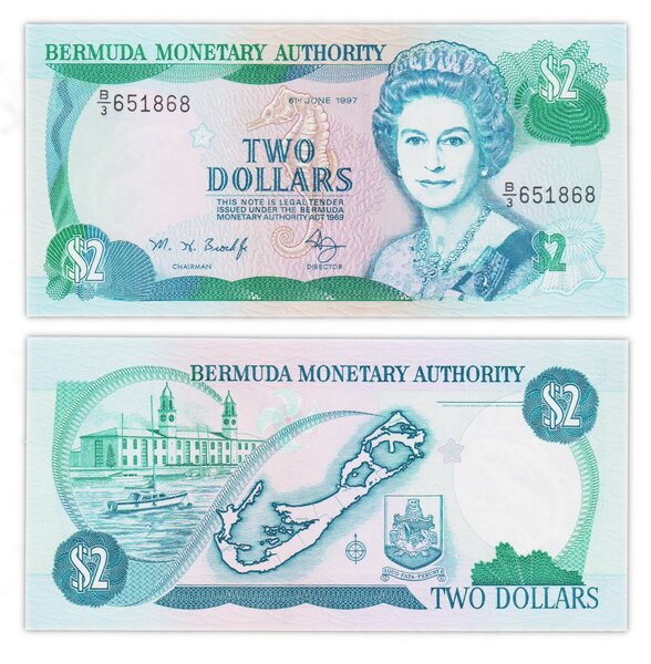 Billet de Collection 2 dollars 1997 Bermudes - Neuf - P40Ab