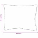 vidaXL Couette Autre avec oreiller 3 Pièces Blanc 200 x 200 cm Microfibre