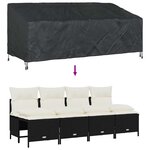 vidaXL Housse de banc de jardin 220 x 100 x 89 cm Tissu oxford 420D