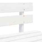 vidaXL Banc palette de jardin bois gris blanc