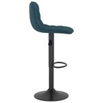 vidaXL Tabourets de bar lot de 2 bleu velours