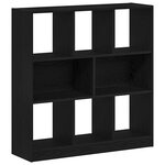 vidaXL Bibliothèque chêne noir 97 5x29 5x100 cm bois d'ingénierie