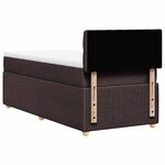 vidaXL Sommier à lattes de lit avec matelas Marron foncé 80x200 cm
