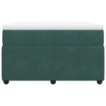 vidaXL Sommier à lattes de lit avec matelas vert foncé 120x190 cm