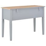 vidaXL Bureau Gris 109 5 x 45 x 77 5 cm Bois