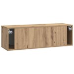 vidaXL Meuble TV mural 98 x 31 x 30 cm Chêne artisanal