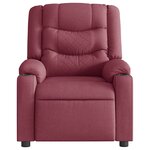 vidaXL Fauteuil inclinable électrique Rouge bordeaux Tissu