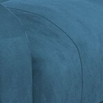 vidaXL Fauteuil inclinable bleu velours