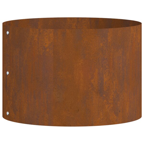 vidaXL Cache-pot de jardin Marron 30 x 30 x 20 cm Acier cuivré