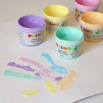 Peinture au doigt 6 couleurs pastel