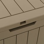 vidaXL Boîte de stockage de jardin gris 55 5x43x53 cm polypropylène